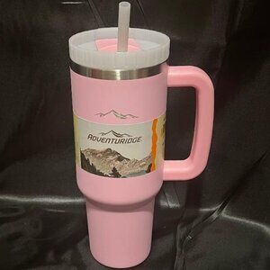 BRAND NEW 40 OZ PINK HOT COLD DOUBLE WALL VACUUM INSULATED TUMBLER ADVENTURIDGE
